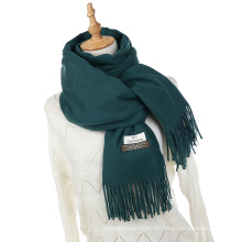 Luxus Einfarbig Damen Schal Winter Kaschmir Pashmina Schal und Wraps